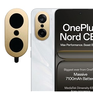 zarala camera lens frame glass compatible with oneplus nord ce5 tempered glass aluminum alloy frame individual camera lens protector cover nord ce5 gold