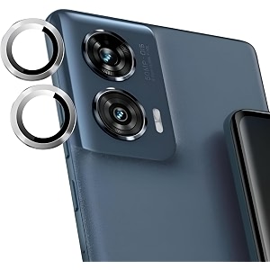 zarala camera lens frame glass compatible with motorola g96 5g tempered glass aluminum alloy frame individual camera lens protector cover g96 5g silver