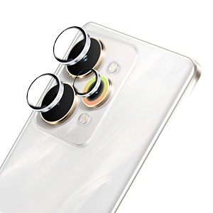 zarala camera lens frame glass compatible with realme 15 pro 5g tempered glass aluminum alloy frame individual camera lens protector cover 15 pro 5g silver