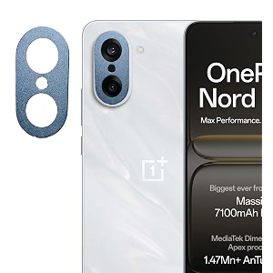 zarala camera lens frame glass compatible with oneplus nord ce5 tempered glass aluminum alloy frame individual camera lens protector cover nord ce5 blue