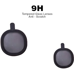 zarala camera lens frame glass compatible with vivo y400 pro 5g tempered glass aluminum alloy frame individual camera lens protector cover y400 pro 5g black