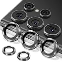 ZARALA Camera Lens Frame Glass Compatible with Vivo Y400 Pro 5G Tempered Glass Aluminum Alloy Frame Individual Camera Lens Protector Cover (Y400 Pro 5G, Silver)