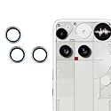 ZARALA Camera Lens Frame Glass Compatible with Nothing Phone 3 Tempered Glass Aluminum Alloy Frame Individual Camera Lens Protector Cover (Phone (3), Blue)