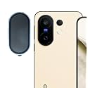ZARALA Camera Lens Frame Glass Compatible with VIVO X200 FE 5G Tempered Glass Aluminum Alloy Frame Individual Camera Lens Protector Cover (X200 FE 5G, Blue)