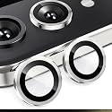 ZARALA Camera Lens Frame Glass Compatible with Samsung Galaxy Z Flip7 5G Tempered Glass Aluminum Alloy Frame Individual Camera Lens Protector Cover (Z Flip7 5G, Silver)