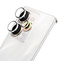 ZARALA Camera Lens Frame Glass Compatible with realme 15 Pro 5G Tempered Glass Aluminum Alloy Frame Individual Camera Lens Protector Cover (15 Pro 5G, Silver)