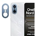 ZARALA Camera Lens Frame Glass Compatible with OnePlus Nord CE5 Tempered Glass Aluminum Alloy Frame Individual Camera Lens Protector Cover (Nord CE5, Blue)