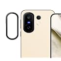 ZARALA Camera Lens Frame Glass Compatible with VIVO X200 FE 5G, Tempered Glass Aluminum Alloy Frame Individual Camera Lens Protector Cover (X200 FE 5G, Silver)