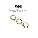 ZARALA Camera Lens Frame Glass Compatible with Samsung Galaxy Z Fold 7 5G Tempered Glass Aluminum Alloy Frame Individual Camera Lens Protector Cover (Z Fold 7 5G, Gold)