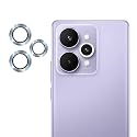 ZARALA Camera Lens Frame Glass Compatible with Realme 15 Pro 5G Tempered Glass Aluminum Alloy Frame Individual Camera Lens Protector Cover (15 Pro 5G, Blue)