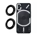 ZARALA Camera Lens Protector Compatible for Nothing Phone (2) 5G Anti Scratch Premium 3D Tempered Glass Lens Protector Glossy Finish with Installation Kit (Black)
