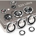 ZARALA Camera Lens Screen Protector For Samsung Z Fold 5 Alloy Matelic Anti Scratch Camera Ring For (Samsung Galaxy S24 Ultra 5G, Silver)