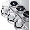 ZARALA Camera Lens Frame Glass Compatible with Samsung Galaxy Z Fold 7 5G Tempered Glass Aluminum Alloy Frame Individual Camera Lens Protector Cover (Z Fold 7 5G, Silver)