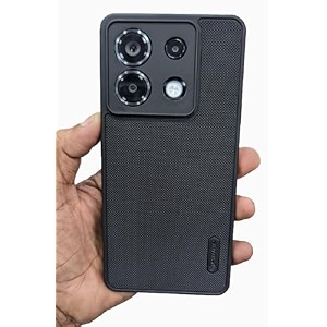 zarala super frosted shield pro back silicone soft mobile case compatible with dotted slim-fit design tpu shockproof cover redmi note 13