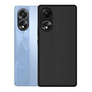 zarala super frosted shield pro back silicone soft mobile case compatible with oppo a38 dotted slim-fit design tpu shockproof cover