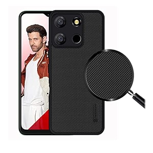 zarala super frosted shield pro back silicone soft mobile case compatible with itel a60 dotted slim-fit design tpu shockproof cover
