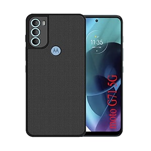 zarala super frosted shield pro back silicone soft mobile case compatible with motorola moto g71 5g dotted slim-fit design tpu shockproof coverblack