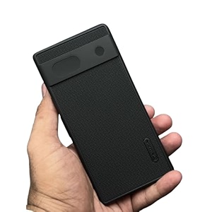 zarala super frosted shield pro back silicone soft mobile case compatible with google pixel 7a 5g dotted slim-fit design tpu shockproof coverblack
