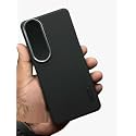 ZARALA Super Frosted Shield Pro Back Silicone Soft Mobile Case Compatible with Oneplus Nord Ce4 Dotted Slim-Fit Design TPU Shockproof Cover, Black