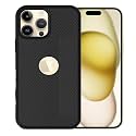 ZARALA Super Frosted Shield Pro Back Silicone Soft Mobile iPhone 15 Pro Max Case Compatible with Dotted Slim-Fit Design TPU Shockproof Cover (iPhone 15 Pro Max)