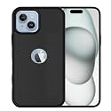 ZARALA Super Frosted Shield Pro Back Silicone Soft Mobile Case Compatible with iPhone 15 Dotted Slim-Fit Design TPU Shockproof Cover