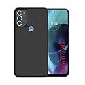 ZARALA Super Frosted Shield Pro Back Silicone Soft Mobile Case Compatible With Motorola Moto G71 5G Dotted Slim-Fit Design Tpu Shockproof Cover,Black