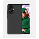 ZARALA Super Frosted Shield Pro Back Silicone Soft Mobile Case Compatible With Realme C55 Dotted Slim-Fit Design Tpu Shockproof Cover (Realme C55), Black