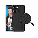 ZARALA Super Frosted Shield Pro Back Silicone Soft Mobile Case Compatible With Itel P40 Dotted Slim-Fit Design Tpu Shockproof Cover, Black