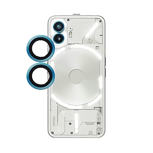 zarala tempered glass camera lens protector compatible with nothing phone 2 5g premium tempered glass circle film aluminum alloy full fit lens ring cover blue anti-scratch 2 pack