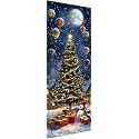 Zariocy 5D Large Diamond Art Kits for Adults Christmas Tree, Diamond Painting Art Snowman Round Full Drill Crystal Diamond Embroidery Paintings Arts Craft for Home Office Wall Decor 31.5x11.81 inch