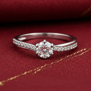 Zarkan 925 Hallmark Silver Round Cubic Zirconia