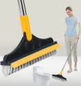 ZARQITO Long Handle Broom Brush Fiber Plastic