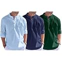 Combo of Men Solid Cotton Blend Straight