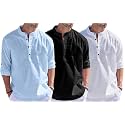 Combo of Men Solid Cotton Blend Straight