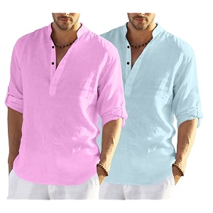 men39s cotton blend casual kurta shirt regular fit full sleeve short straight kurta shirt for men