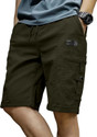 ZARTHA Solid Men Dark Green Cargo Shorts