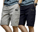 ZARTHA Solid Men Grey Dark Blue Cargo