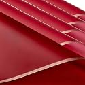 Zarwani - 10 Sheets Korean Style Waterproof Maroon Bouquet Wrapping Paper (58cm x 58cm, 60 Microns) | Golden Border Design, Giftwrap for Flowers &amp; DIY Gift Wrapping Paper (10, Gold Border Maroon)