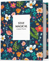 Zaslan Undated Daily & Journal to Schedule Day, To-Do List, 2025 Regular Planner 160+ Stickers 231 Pages (Enchanted Bloom)