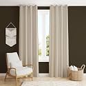 ZATCHBELL Polyester Solid Long Crush Plain Window Curtain, 5 Feet, Cream-Set of 2