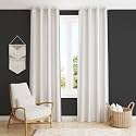 ZATCHBELL Polyester Solid Long Crush Plain Long Door Curtain, 10 Feet, White-Set of 2