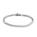 ZAVYA 925 Sterling Silver CZ Infinity Rhodium Plated Adjustable Bracelet| Gift for Women &amp; Girls | With Certificate of Authenticity &amp; Hallmark