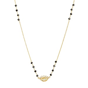 zavya 925 sterling silver mangalsutra  gold plated lustrous cubic zirconia women minimal mangalsutra  with certificate of authenticity and 925 hallmark