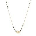 ZAVYA 925 Sterling Silver Mangalsutra | Gold Plated Lustrous Cubic Zirconia Women Minimal Mangalsutra | With Certificate of Authenticity and 925 Hallmark