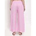 Women/Girls Regular Fit Flared Wide Leg Non-Transparent Solid Color Cotton Blend Soft Rayon Fabric Palazzo ; 14 Colours ; Size XS - 2XL
