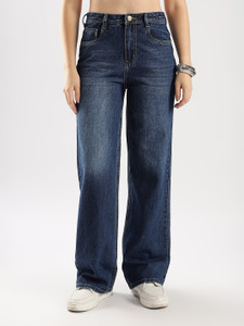 zayla Flared Women Dark Blue Jeans
