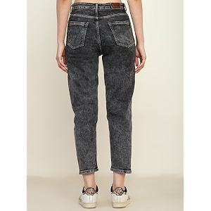Zayla Womens Mom Fit Cloud Wash Jeans
