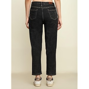 Zayla Womens Mom Fit Cloud Wash Jeans