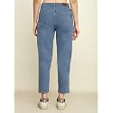 Zayla Womens Mom Fit Cloud Wash Jeans
