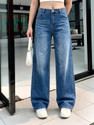 zayla Women Wide Leg High Rise Blue